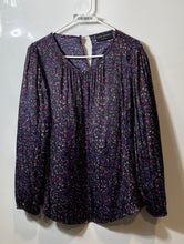 Load image into Gallery viewer, Lane Bryant Womens Multicolor Floral Print Long Sleeve Blouse Top Size 14