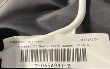 Load image into Gallery viewer, Forever 21 Mens Black Long Sleeve Pockets Full-Zip Bomber Jacket Size Small