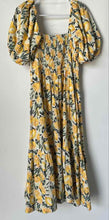 Load image into Gallery viewer, Abercrombie & Fitch Womens Multicolor Lemon Print Puff Sleeve A-Line Dress Sz S