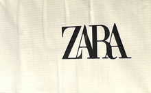 Load image into Gallery viewer, Zara Mens Blue Striped Elastic Waist Swim Shorts Size Medium