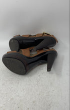 Load image into Gallery viewer, Michael Kors Womens Carla Brown Leather Peep Toe Buckle Platform Sandals Sz 5.5M