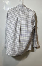Load image into Gallery viewer, Brooks Brothers Mens White And Blue Check Print Button-Up Shirt Size M