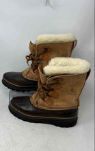 Load image into Gallery viewer, Sorel Womens Caribou Brown Khaki Lace-Up Ice Snow Boots Size 8