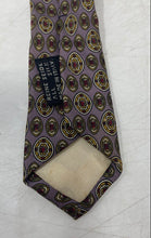 Load image into Gallery viewer, Lanvin Mens Multicolor Printed Silk Adjustable Keeper Loop Formal Pointed Tie