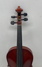 Load image into Gallery viewer, Carlo Robelli Brown Orchestral String Instrument Violin With Blue Case