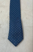 Load image into Gallery viewer, Hugo Boss Mens Blue Printed Silk Adjustable Pointed Tie