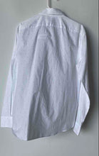Load image into Gallery viewer, Zara Mens White Speckled Long Sleeve Regular Fit Button-Up Shirt Size M With Tag