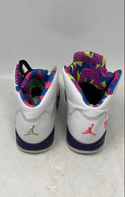 Load image into Gallery viewer, Nike Kids Air Jordan 5 Retro DB3026-100 Multicolor Lace-Up Sneaker Shoes Size 3Y