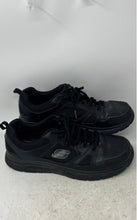 Load image into Gallery viewer, Skechers Mens Flex Advantage SR 77040EW Black Lace-Up Sneakers Shoes Size 13