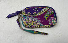 Load image into Gallery viewer, Vera Bradley Womens Purple Floral Quilted Crossbody Handbag With Wristlet Wallet