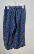 Load image into Gallery viewer, Forever 21 Womens Blue Floral Slash Pockets Wide-Leg Cropped Pants Size S