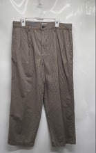 Load image into Gallery viewer, Dockers Mens Brown Printed Cotton Pockets Pleated Front Chino Pants 36x32 W/Tag