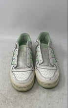 Load image into Gallery viewer, Adidas Womens Forum Low CL IG1427 White Lime Green Tennis Shoes Sz 7.5 No Laces