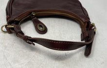 Load image into Gallery viewer, Florence Womens Dark Brown Leather Shoulder Strap Zipper Hobo Handbag