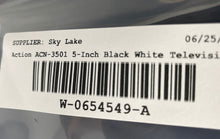 Load image into Gallery viewer, Action ACN-3501 5-Inch Black White Built-In Battery Television Not Tested
