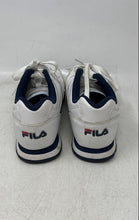 Load image into Gallery viewer, Fila Mens Classico 3CMOO493-125 White Navy Blue Lace-Up Sneakers Shoes Size 5