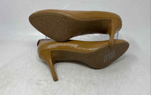 Load image into Gallery viewer, Michael Kors Womens Brown Patent Leather Slip-On Stiletto Pump Heels Size 7 M