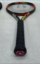 Load image into Gallery viewer, Wilson Burn Mens Black And Orange Comfort Grip Pro Tennis Racquet With Case