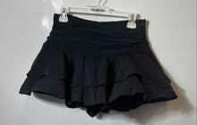 Load image into Gallery viewer, Zara Womens Black Side Zip Ruffle Layered Flounce Mini Skirt Size Medium