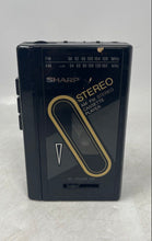 Load image into Gallery viewer, Sharp Portable AM/FM Stereo Cassette Player Model JC-130 BK Untested