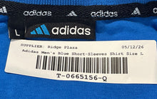 Load image into Gallery viewer, Adidas Mens Blue 3-Stripes Short Sleeve Performance Club Tennis Polo Shirt Sz L