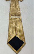 Load image into Gallery viewer, Michael Kors Mens Yellow Geometric Keeper Loop Formal Designer Tie