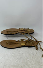 Load image into Gallery viewer, Zara Womens Brown Suede Open Toe Ankle Strap Sandals Size EUR 39
