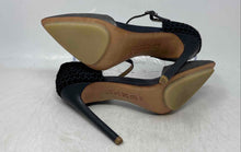 Load image into Gallery viewer, L.A.M.B. Womens Gray Pointed Toe Stiletto Ankle Strap Heels Size 7M