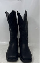 Load image into Gallery viewer, Dream Pairs Womens Black Square Toe Mid-Calf Cowgirl Western Boots Size 6