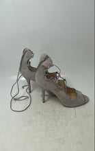 Load image into Gallery viewer, Vince Camuto Womens Sandria Gray Suede Peep Toe Back Zip Pump Heels Size 7M