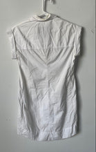 Load image into Gallery viewer, J.Crew Womens White Short Sleeve Collared Front Pockets Shirt Dress Size XXS