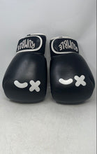 Load image into Gallery viewer, Rumble Unisex Black White Leather Beginners Training Boxing Gloves 14-Oz