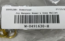 Load image into Gallery viewer, Joy Mangano Womens Periwinkle Gray Detachable Wrist Strap Wristlet Wallet