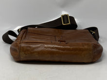 Load image into Gallery viewer, Authentic Fossil Womens Brown Adjustable Strap Messenger Bag Stained