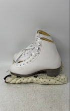 Load image into Gallery viewer, Riedell Girls 10W White Winter Sports Lace-Up Ice Figure Skates Size 3