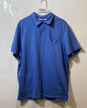 Load image into Gallery viewer, Banana Republic Mens Blue Pima Cotton Fitted Spread Collar Polo Shirt Size XL