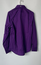 Load image into Gallery viewer, Express 1MX Mens Purple Long Sleeve Collared Dress Shirt Sz XS 13-13.5 With Tag