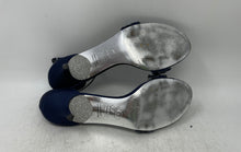 Load image into Gallery viewer, Adrianna Papell Womens Aerin Blue Beaded Evening Ankle Strap Sandals Size 8.5M