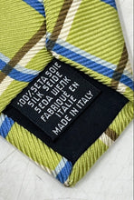 Load image into Gallery viewer, Hugo Boss Mens Multicolor Plaid Silk Keeper Loop Adjustable Pointed Tie