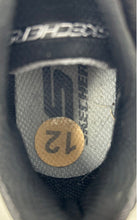 Load image into Gallery viewer, Skechers Boys Black Gray Low Top Round Toe Hook And Loop Sneakers Shoes Size 12