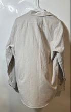 Load image into Gallery viewer, Zara Mens Beige Slim Fit Long Sleeve Collared Stretch Button-Up Shirt Size XL