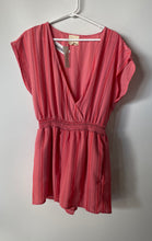 Load image into Gallery viewer, Francesca’s Harper Heritage Womens Pink Striped One-Piece Romper Sz S With Tags