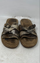 Load image into Gallery viewer, Frye Mens Brown Open Toe Crisscross Strap Slip-On Slide Sandals Size 10.5 D