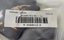 Load image into Gallery viewer, Michael Kors Mens Gray Polka Dot Keeper Loop Adjustable Designer Tie