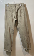 Load image into Gallery viewer, Calvin Klein Mens Beige Cotton Belt Loops Button Front Straight Leg Jeans Sz 32