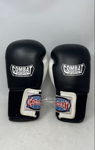 Load image into Gallery viewer, Combat Sports International Mens Black White Boxing Gloves