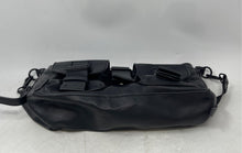 Load image into Gallery viewer, Steve Madden Womens Black Leather Inner Pockets Adjustable Strap Crossbody Bag