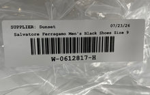 Load image into Gallery viewer, Authentic Salvatore Ferragamo Mens Black Leather Loafer Shoes Size 9 D Damaged
