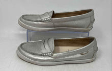 Load image into Gallery viewer, Cole Haan Womens Pinch Weekender Silver Leather Slip-On Loafer Shoes Size 7 B