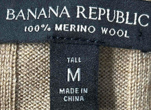 Load image into Gallery viewer, Banana Republic Womens Dark Khaki Ribbed Knit Sleeveless Sweater Dress Size M